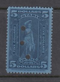 KANADA / QUIBECK / LAW STAMP Scott 84 KOBIETA z 1894 dziurkowany