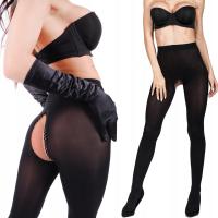 fenome Rajstopy EROTYCZNE zmysłowe 70 den z OTWARTYM KROKIEM 3/4