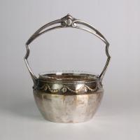 ANK СТАРАЯ КОРЗИНА САХАРНИЦА PLATER ПЛАКИРОВАННАЯ ПОСЕРЕБРЕННАЯ WMF МОДЕРН