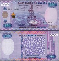 Rwanda - 2000 franków 2014 * P40 * kawa