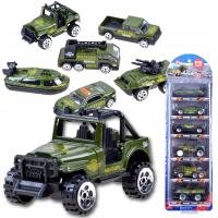METALOWE AUTKA WOJSKO RESORAKI SAMOCHODY SAMOCHODZIKI AUTA ZESTAW PREZENT