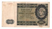 banknot 500zł 1940r