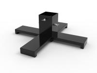 Stojak na choinkę pod drzewko podstawka choinkowa metalowy duży 10 cm