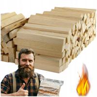 DREWNO ROZPAŁKOWE GRUBA PODPAŁKA 2KG SUCHE, DO KOMINKA, WĘDZENIA, PIECA EKO