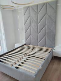 Welurowe panele tapicerowane na ścianę Pionowe / Jodełka Montaż kraj