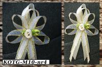 Kotyliony dla gości ,1szt. kremowo/kremowy/ZŁOTY - KOTG-M10-NR04