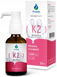 WITAMINA K2 MK-7 NATURALNA BEZ DODATKÓW KROPLE