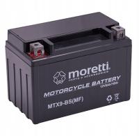 Akumulator YTX9 Moretti AGM MTX9-BS 12V 8Ah 120A