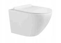 Miska WC premium 48x37x37spłukiwanie tajfun tornado + deska ,biała Zoldo