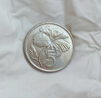 WYSPY COOKA - 5 CENTS 1973 - Elżbieta II - bardzo ładna