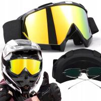 Gogle Na Motor Cross Quad ATV Motocyklowe Zimowe Na Snowboard Narty Rower