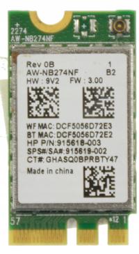 Karta sieciowa Wi-Fi Realtek RTL8723DE AW-NB274NF L21480-005 HP