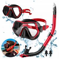 Zestaw Do Nurkowania Maska Z Rurka Fajka Okularki Do Pływania Snorkelingu
