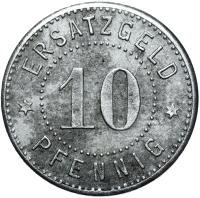 + Neusalz Oder - Nowa Sól - NOTGELD - 10 Pfennig 1918 - żelazo - STAN !