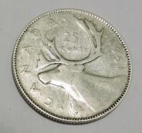 KANADA 25 cents 1951