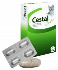 CESTAL Cat таблетки дегельминтизации кошачьих червей 4шт