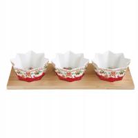 Чашки соусов закуски праздничной подставке x 3 K3