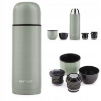 TERMOS NA KAWĘ HERBATĘ NAPOJE TURYSTYCZNY PRÓŻNIOWY 750 ml 2 kubki do 24h