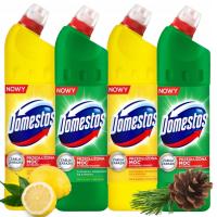 DOMESTOS расширенная мощность отбеливающая жидкость для чистки туалета набор 4x 750 мл