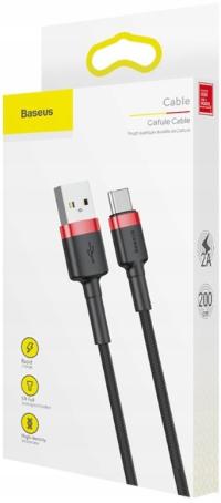 Кабель Baseus USB-USB Type C 2 м Черный