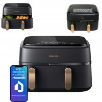 FRYTKOWNICA BEZTŁUSZCZOWA PHILIPS OVI DUAL BASKET AIRFRYER 9L RAPIDAIR PLUS