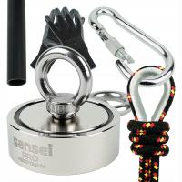 Неодимовый магнит 250 кг для воды разведки рыбалки, набор с веревкой 25 м