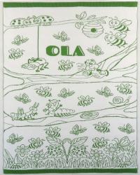 Kocyk dziecięcy bawełniany z imieniem i metryczką na prezent do łóżeczka