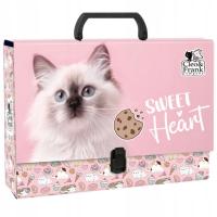 Teczka z Rączką Gruba Cleo i Frank 45 Kot