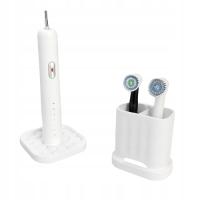 SILIKONOWY ORGANIZER UCHWYT NA SZCZOTECZKI ELEKTRYCZNE DO ZĘBÓW BIAŁY