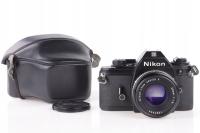 Analogowy Nikon EM + 50mm f1.8 Series E