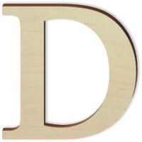 деревянная буква Д.M 10 cm Times надпись слово