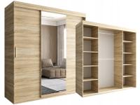 ШКАФ 180 X 205 С ЗЕРКАЛОМ 3-ДВЕРНЫЙ SONOMA СКЛАДСКОЕ ПРЕДЛОЖЕНИЕ OLIMP О-ДИВАН