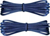 GRANATOWE Sznurówki do Glanów 0,5 cm GRUBE 5mm WOSKOWANE Sznurowadła