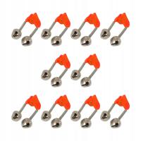 10x Dzwonek wędkarski sygnalizator brań podwójny klips feeder grunt