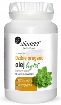 Suplement diety Aliness Dzikie oregano olej light 90 kapsułek