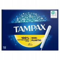 Tampax Regular, Tampony z aplikatorem kartonowym, 18 sztuk