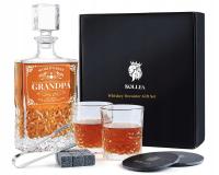 Zestaw Karafka do Whisky z 2 Szklankami Kollea Na Prezent Dla Dziadka Taty