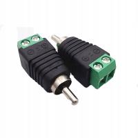 1 pcs RCA adapters Audio plug connector RCA male female to RCA 3.5mm Plug