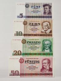 Banknoty Niemcy DDR zestaw