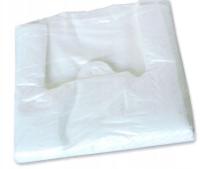 Reklamówki jednorazowe HDPE 30/9/55 BIAŁE 100 sztuk Bardzo MOCNE 10KG