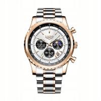 LIGE marka luksusowy nowy męski zegarek kwarcowe zegarki męskie