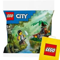 LEGO City Spotkanie z małym gorylem - Zestaw Klocki Dżungla 30665 + TORBA