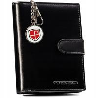 PETERSON черный мужской RFID противоугонный кожаный кошелек из натуральной кожи
