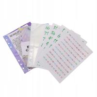 1ZEST WKŁAD DO SEGREGATORA PIENIĄDZE PCV PRZEZROCZYSTY DO