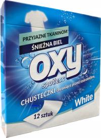 CHUSTECZKI OXY SPOTLESS 12 szt Z WYBIELACZEM WHITE