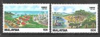 MALAYSIA - 100 lat stanu Sabah 1981 ** Mi 229-30 (1638)