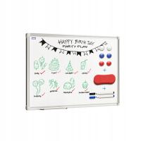 Tablica suchościeralna magnetyczna rama aluminiowa 60x40 cm / 40x60 cm + GR