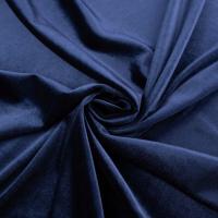 Tkanina Materiał Dzianina Granatowy Welur Gładki 0,5mb do Szycia 280g/m2