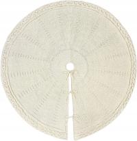 Podkładka do dywanika choinkowego, biała, okrągły dywanik o średnicy 90 cm