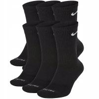 Nike носки черные высокие Dri-Fit 6PACK SX6897-010 M